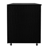 Rotan Kussen Opbergbox 996 L - Zwart