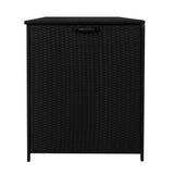 Rotan Kussen Opbergbox 996 L - Zwart