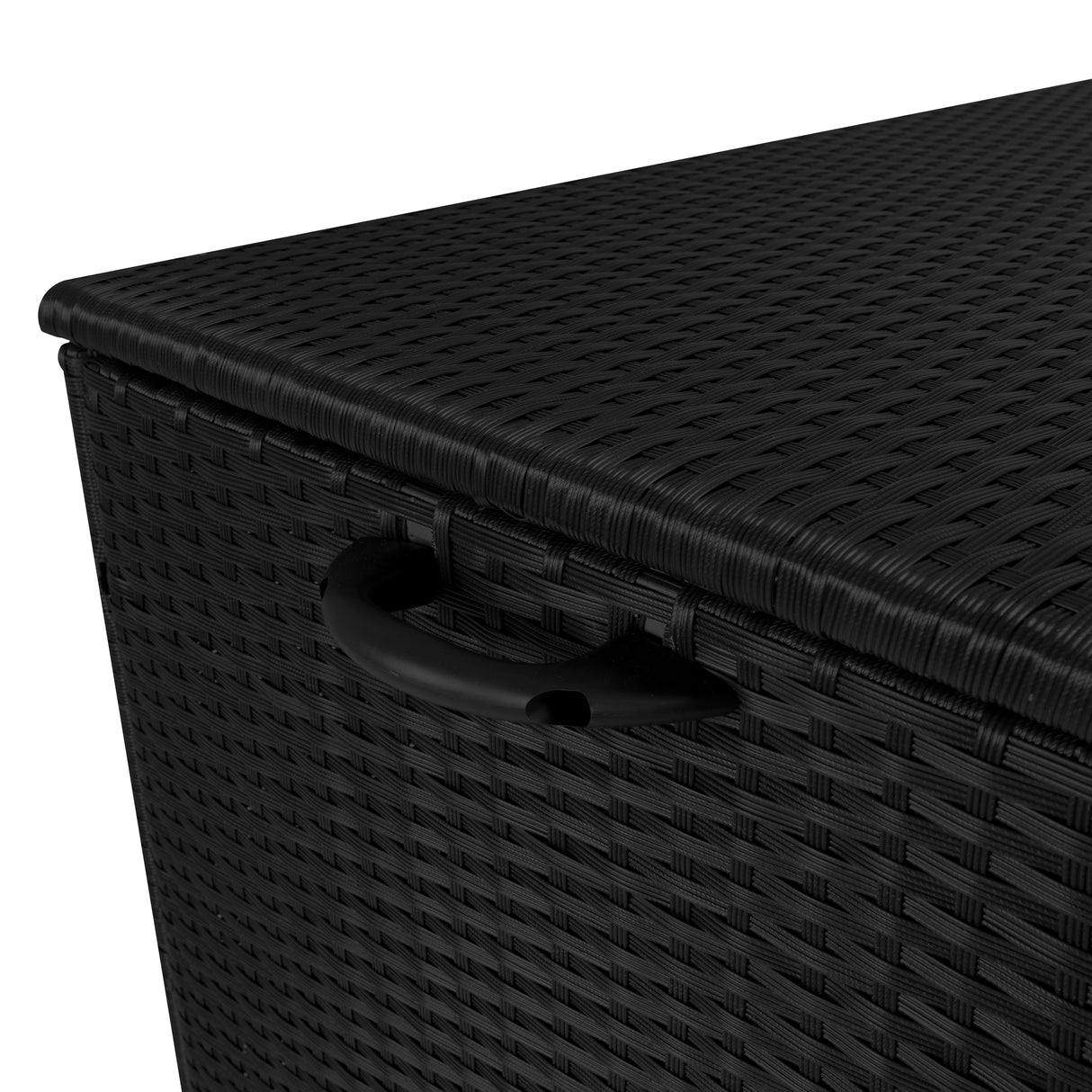 Rotan Kussen Opbergbox 996 L - Zwart