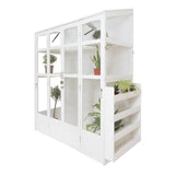 Houten Muurkas - Wit