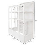 Houten Muurkas - Wit