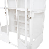 Houten Muurkas - Wit