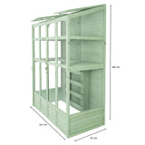 Houten Muurkas - Groen