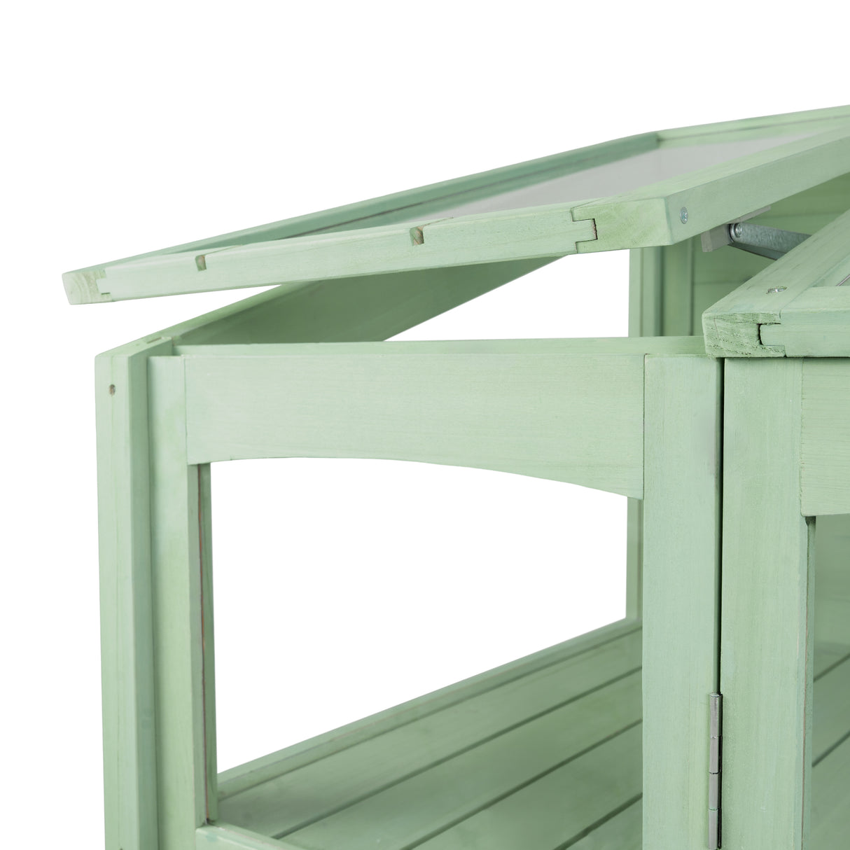Houten Muurkas - Groen