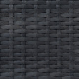 Rotan Hoek Loungeset met Polywood Eettafel - Zwart