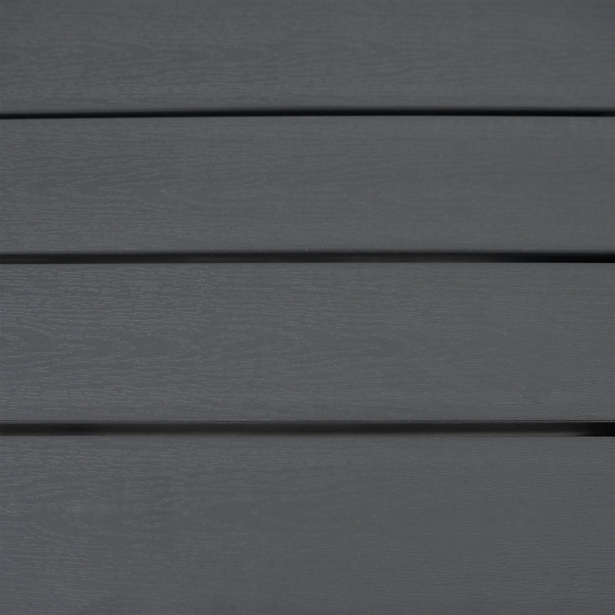 Rotan Hoek Loungeset met Polywood Eettafel - Zwart