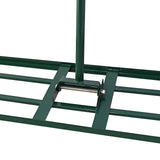 Groene 100 cm gazon leveler met stevige metalen constructie, vlakke bodem en handvat voor eenvoudig egaliseren van grasvelden