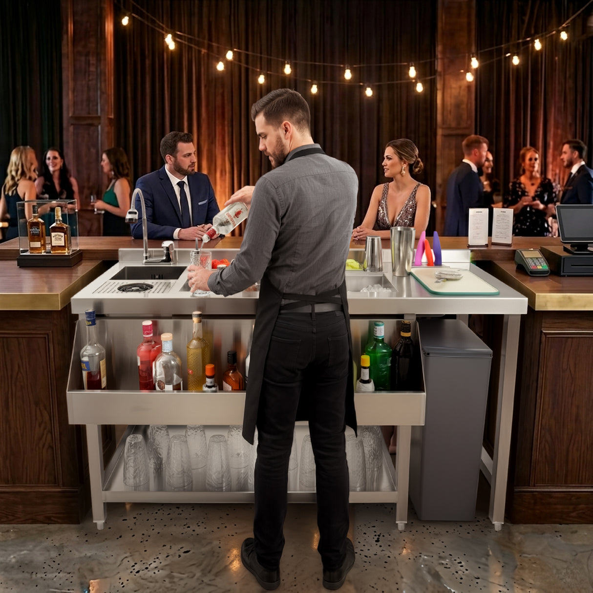 Luxe Cocktail Bar Station