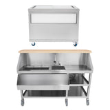 Mobiele cocktail bar station & opslagbak voor ijsblokjes - 1000 m