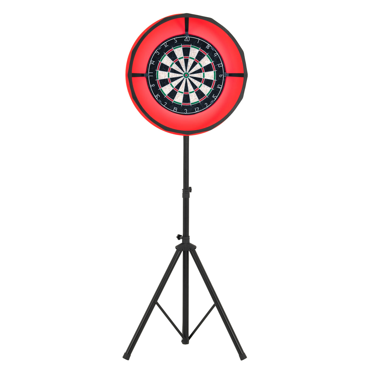 7-in-1 Multispeltafel, Darts Set & LED-Ringlicht - Eik