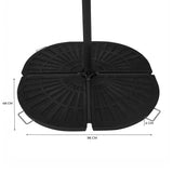 Rond Parasolvoet voor Zweefparasol - 4-delig