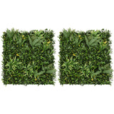 Ayla Kunstplanten Wandpaneel x 2 - 100 cm x 100 cm
