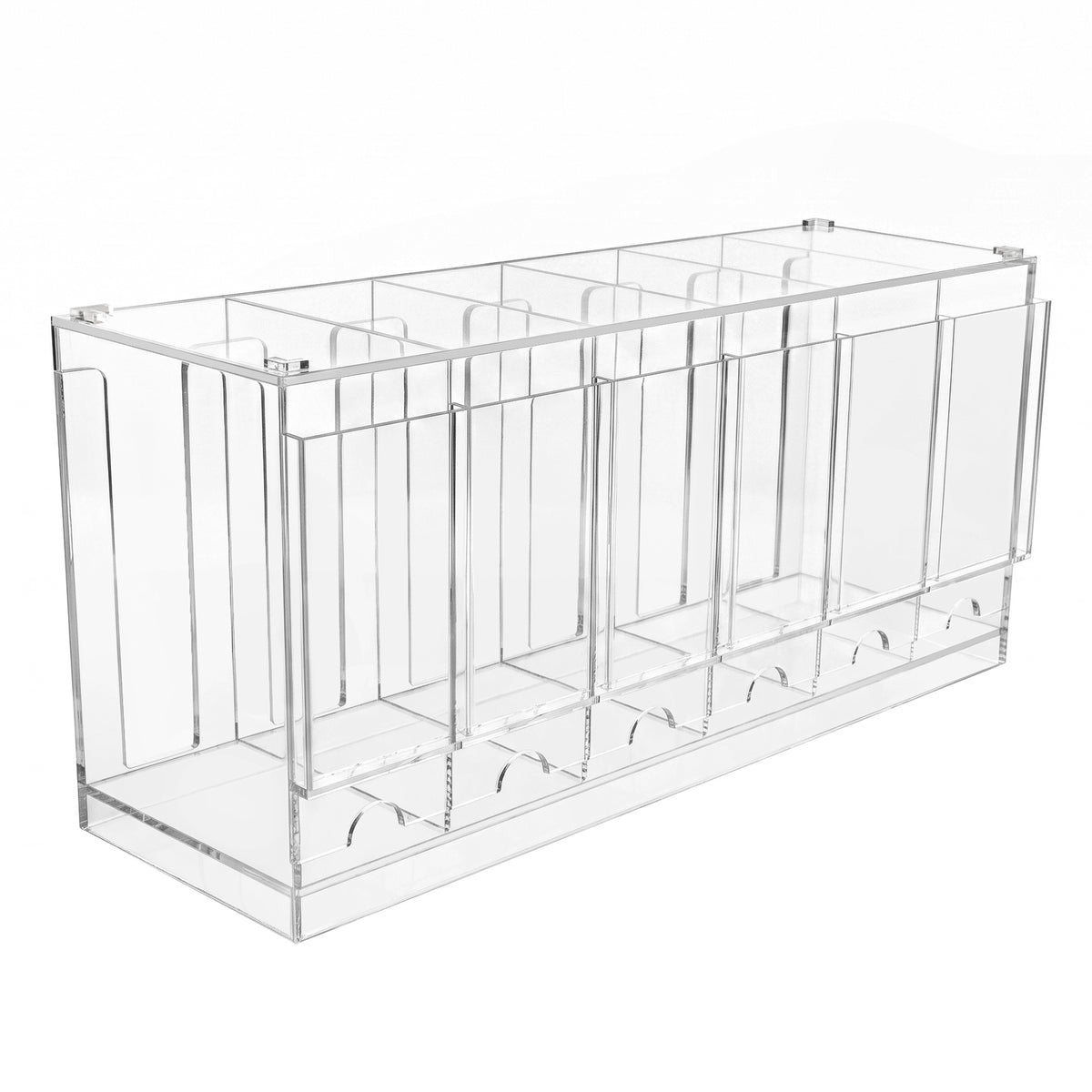 Transparante acryl organizer met meerdere compartimenten voor het opbergen van make-up, pennen of kantoorbenodigdheden