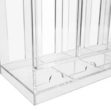 Transparante acryl organizer met meerdere compartimenten, perfect voor het opbergen van make-up en accessoires in stijl
