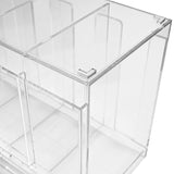 Transparante acryl opbergdozen met meerdere compartimenten, perfect voor het organiseren van accessoires en kleine voorwerpen