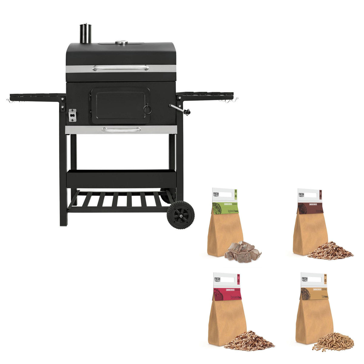 XL Houtskool BBQ & Houtsnippers / Houtchunks