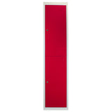 3 x Lockerkast Metaal - Rood - Tweedeurs - Flatpack