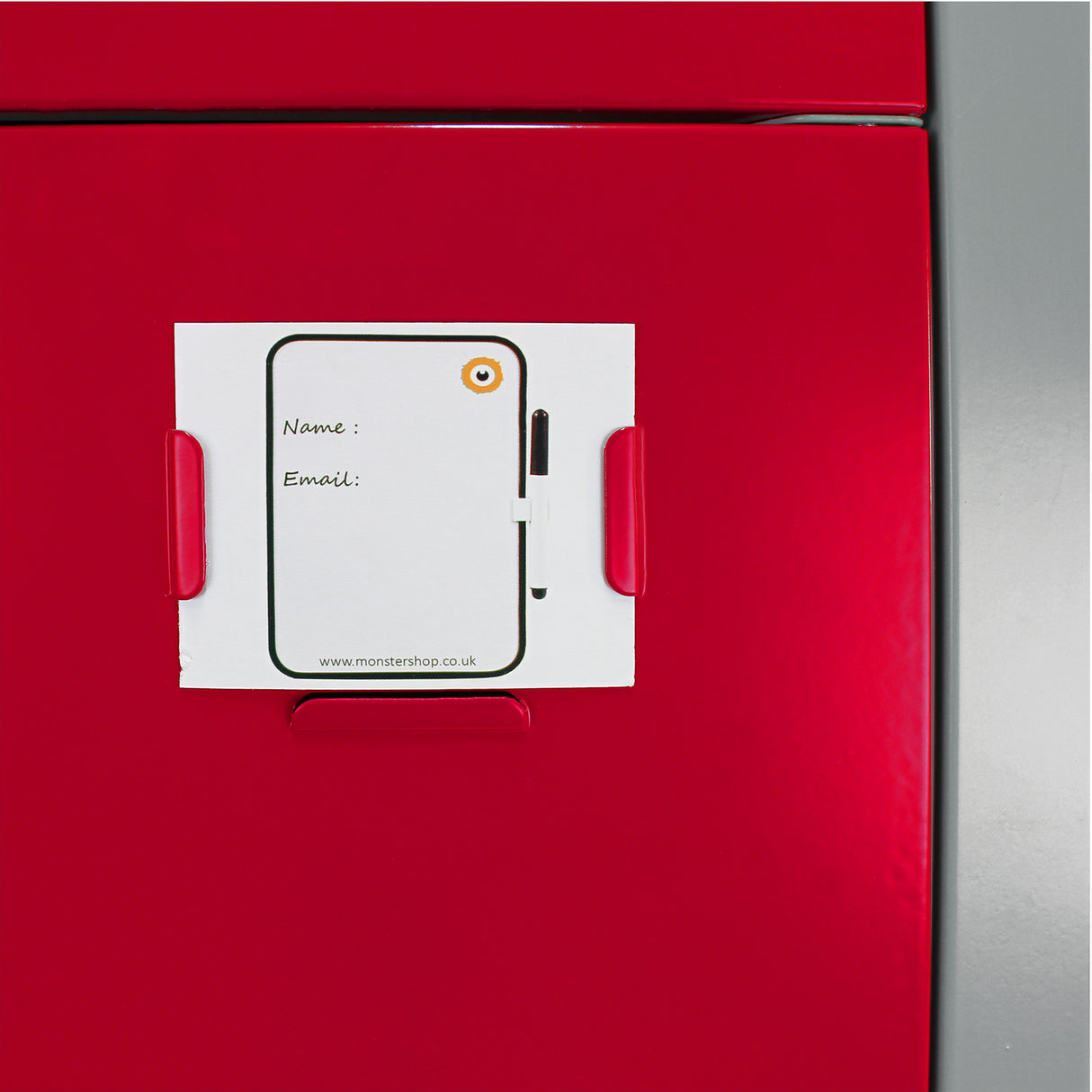 3 x Lockerkast Metaal - Vierdeurs - Rood - Flatpack
