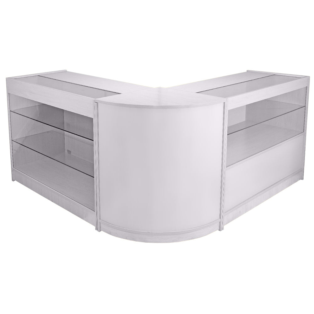 Pegasus Glanzend Witte Toonbank Set