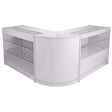 Pegasus Glanzend Witte Toonbank Set