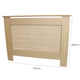 Radiatoromkasting - MDF - Onbewerkt - 1115mm