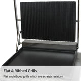 KuKoo Panini Grill Vlak & Geribbeld