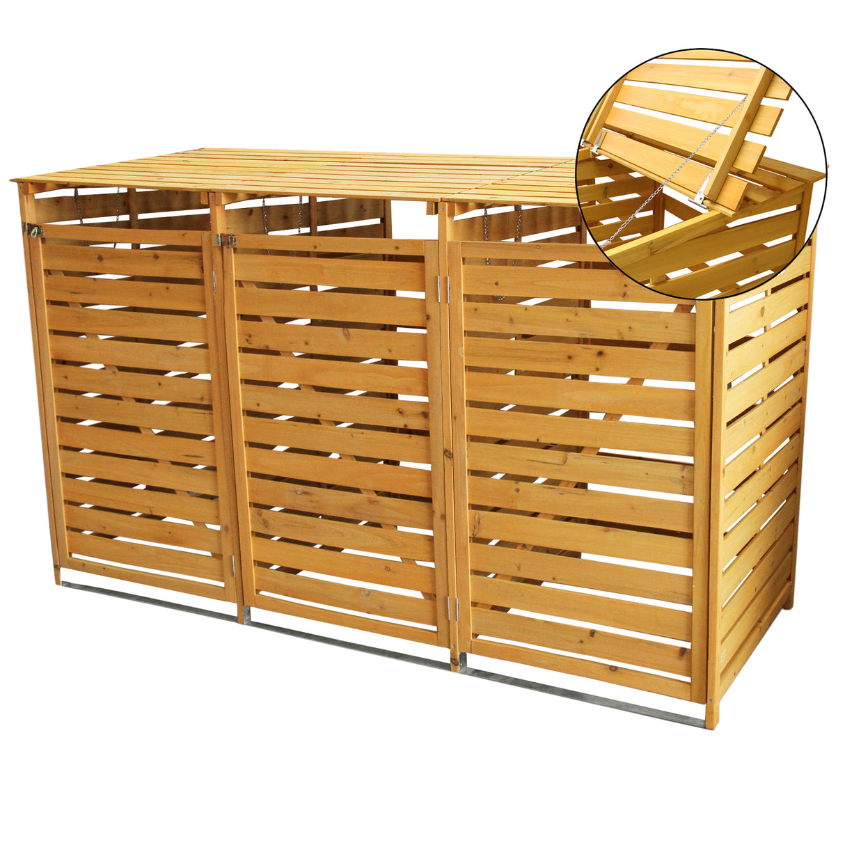 Kliko Containerombouw - Driedubbel - Hout