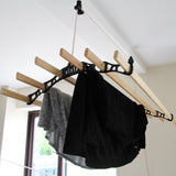 Droogrek Ophangbaar Plafond - Zwart - 1.5m
