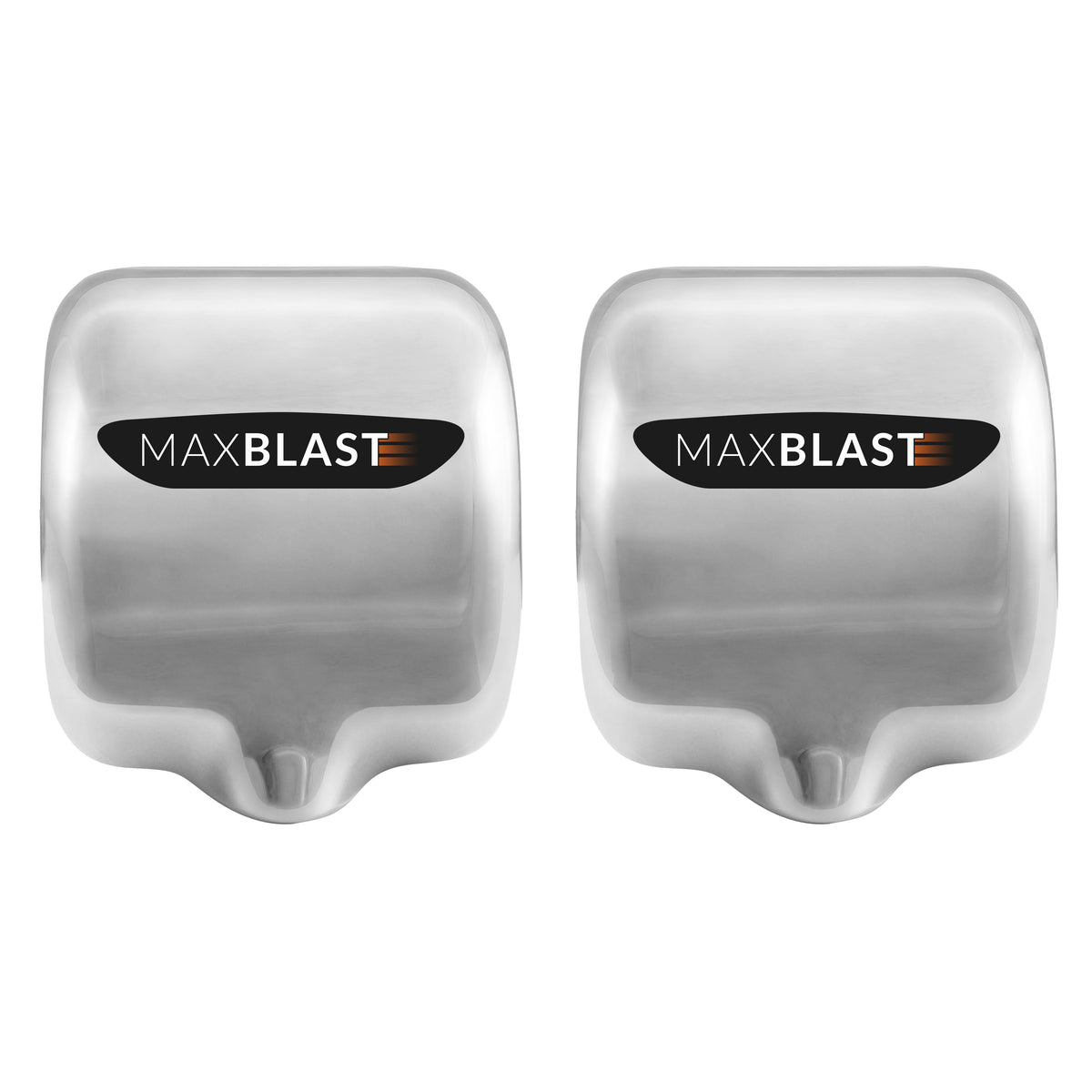 2x MAXBLAST Handdroger - RVS - 550W