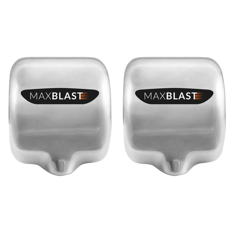 2x MAXBLAST Handdroger - RVS - 550W