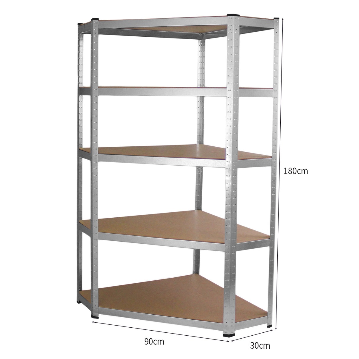 Galwix Hoek Stellingkast - 90x30x150 cm