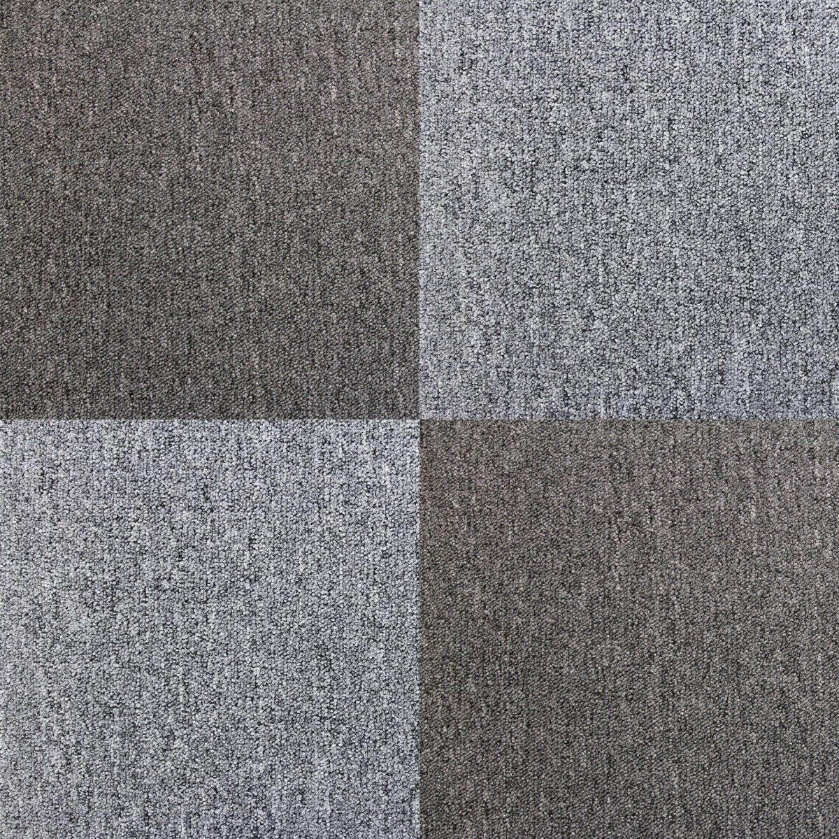 20 x Tapijttegels - 50x50cm 5m2 - Platinum Grijs