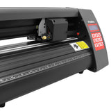Zwarte vinylsnijder van 360 mm met digitale bediening, scherpe snijkop en stevige metalen basis voor nauwkeurige sneden
