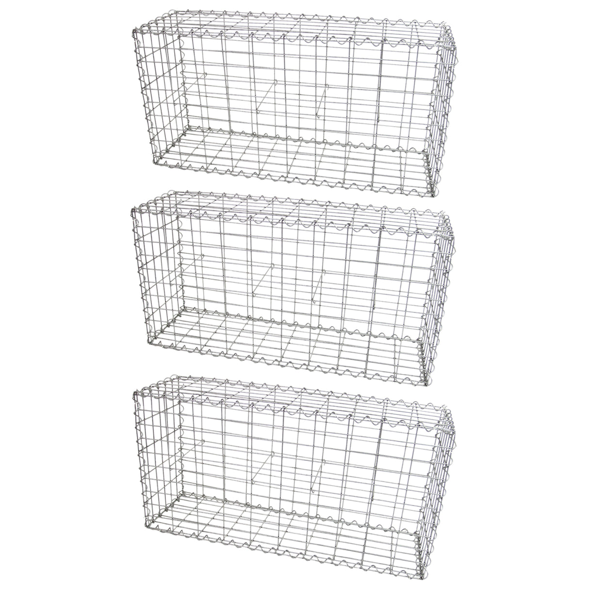 Schanskorf Muur - Set van 3 - 100 x 50 x 30 cm