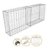 Schanskorf Muur - Set van 2 - 100 x 30 x 95 cm