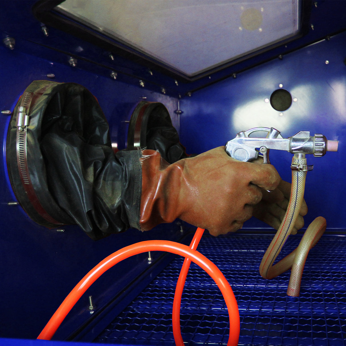 220L Zandstraalcabine met LED-verlichting