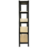 5 x T-RAX Zwarte Metalen Stellingkasten 75cm x 150cm x 30cm