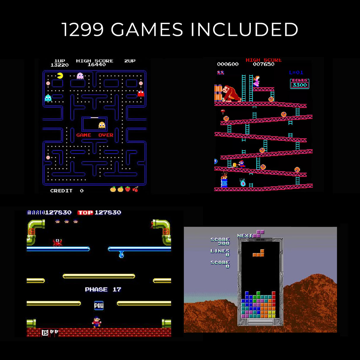 Retro Arcade Kast - Tafel