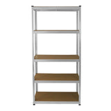 2 x E-Rax Stellingkasten - 90x40x180 cm - Zilver