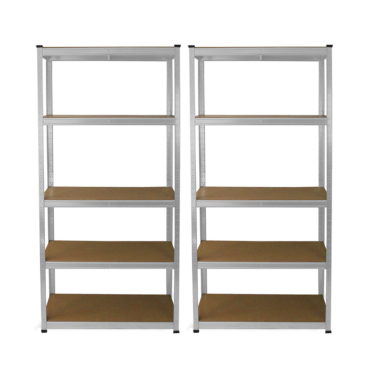 2 x E-Rax Stellingkasten - 90x40x180 cm - Zilver