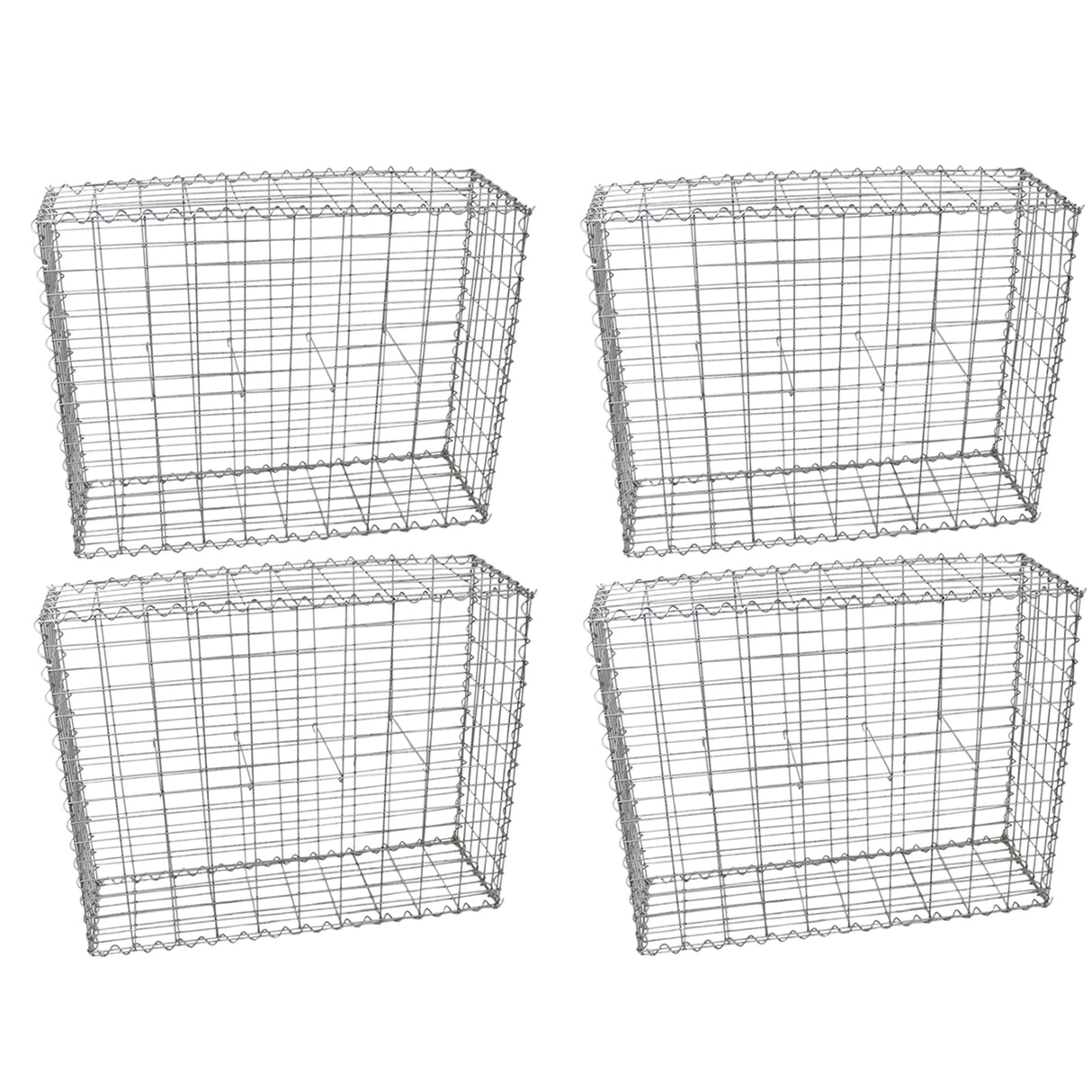 Schanskorf Muur - Set van 4 - 100 x 95 x 30 cm