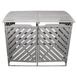 Kliko Containerombouw - Dubbel - Grijs