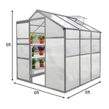 Bundel: Kweekkas zonder basis - 1.8m x 1.8m + 2 Waterbestendige Stellingen
