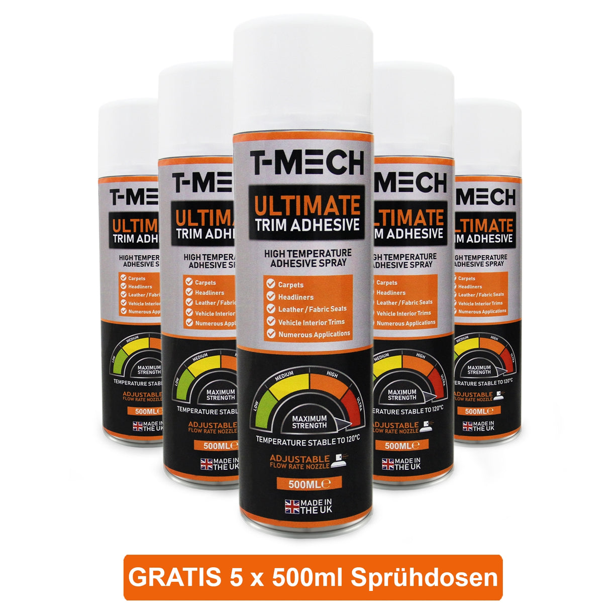 11 vierkante meter Zilvergrijze Bestelwagenbekleding & Lijm met Camperkeuken