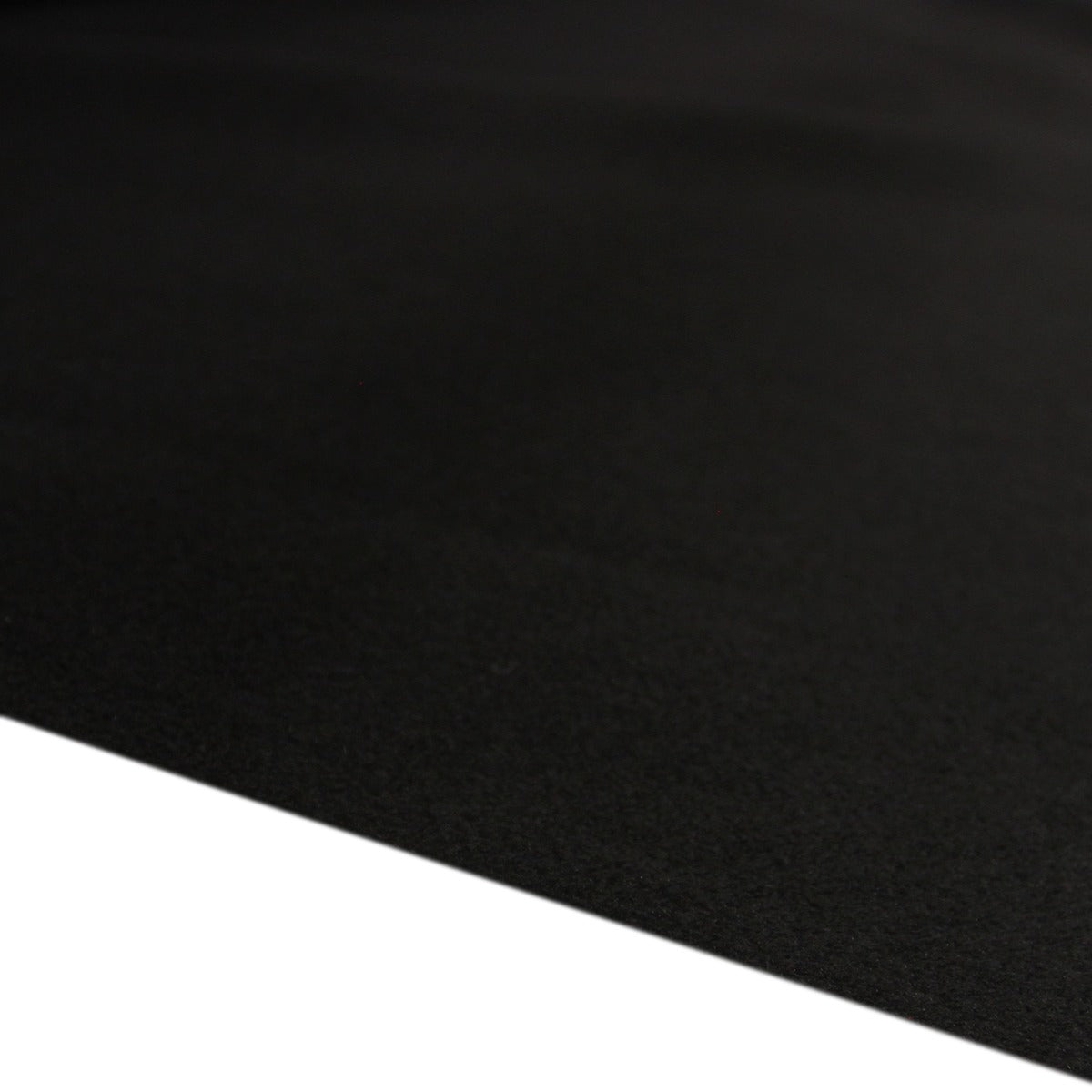 Zwarte bestelwagenbekleding van 11m² met een gladde, matte textuur, ideaal voor Ford Transit Custom en eenvoudig te bevestigen met lijm
