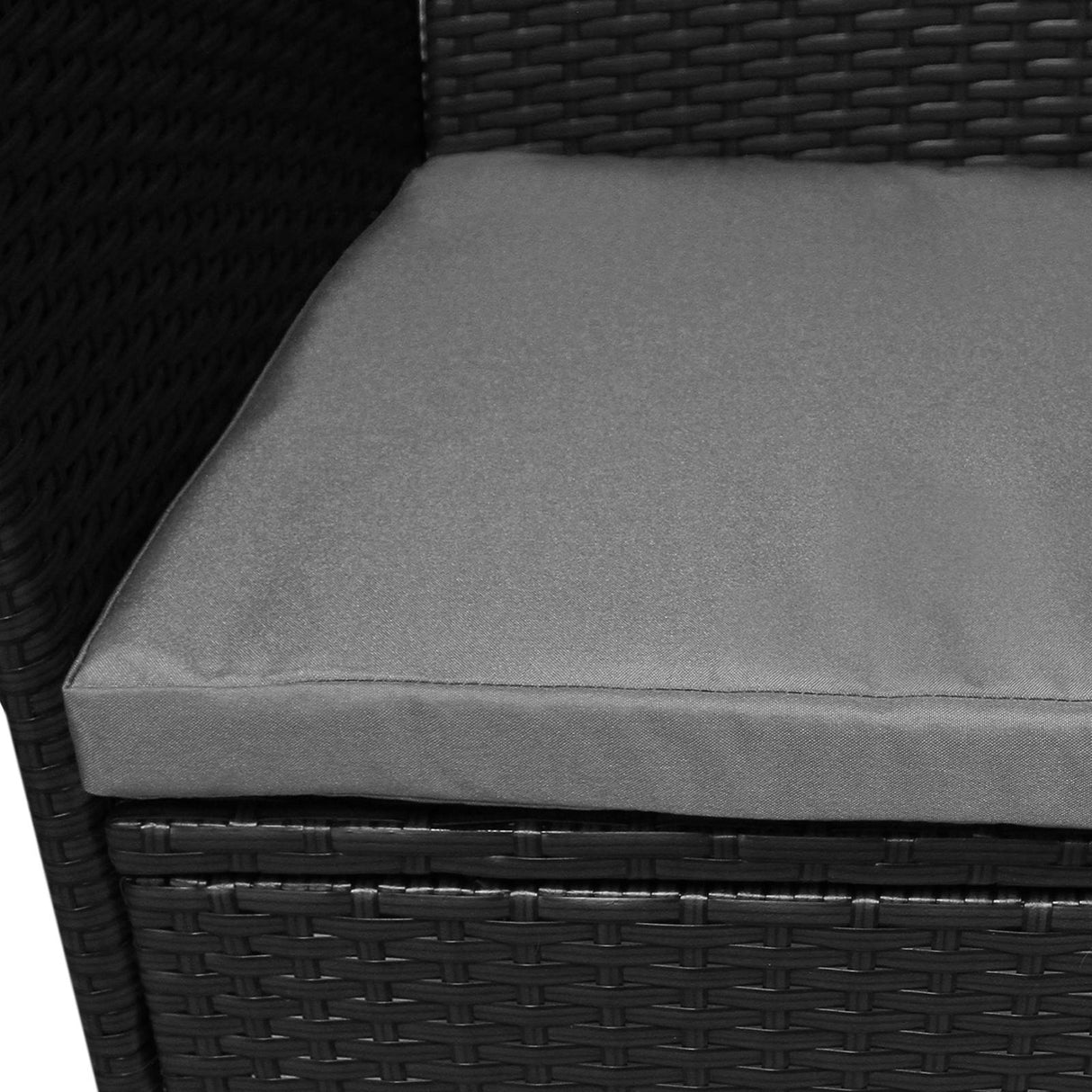 Jardí Rattan Bistroset Zwart