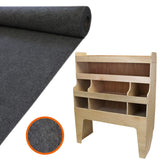 11m² Antraciet Bestelwagenbekleding, Lijm & VW Transporter Rek