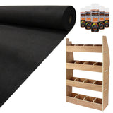 Zwarte bestelwagenbekleding van 11m² met een houten rek voor Citroen Berlingo, ideaal voor optimale organisatie en bescherming
