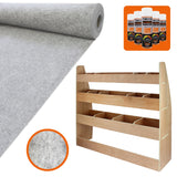 11m² Zilveren Bestelwagenbekleding & VW Caddy Rek