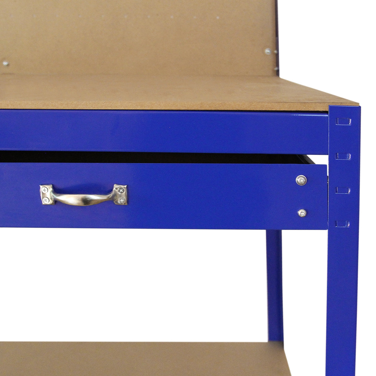 Werkbank met pegboard en lade - Blauw